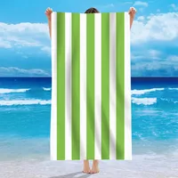 Single-sided Velvet Beach Towel Microfiber Beach Bath Towel Personalized Striped Pattern Towel Bath Towel Summer Beach sku image 14