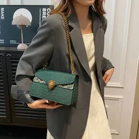 Women's Pu Leather Solid Color Streetwear Square Flip Cover Shoulder Bag Crossbody Bag main image 5