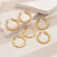 1 Pair Casual Elegant Classic Style Irregular 201 Stainless Steel Earrings main image 1