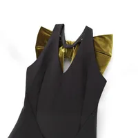 Women's Tank Dress Elegant Sexy V Neck Bow Back Sleeveless Bow Knot Short Mini Dress Holiday Party main image 3
