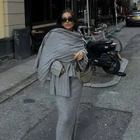 Women's Sweater Long Sleeve Sweaters & Cardigans Casual Elegant Solid Color main image 4