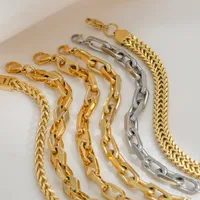 Hip-Hop Rock Geometric 304 Stainless Steel Bracelets In Bulk main image 2
