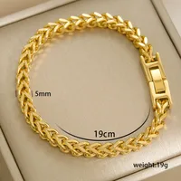 Hip-Hop Rock Geometric 304 Stainless Steel Bracelets In Bulk sku image 1