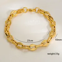 Hip-Hop Rock Geometric 304 Stainless Steel Bracelets In Bulk sku image 5