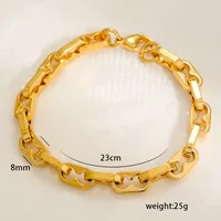 Hip-Hop Rock Geometric 304 Stainless Steel Bracelets In Bulk sku image 6