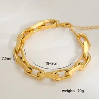 Hip-Hop Rock Geometric 304 Stainless Steel Bracelets In Bulk sku image 3
