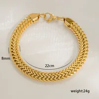 Hip-Hop Rock Geometric 304 Stainless Steel Bracelets In Bulk sku image 4