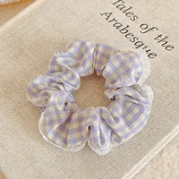 Women's IG Style Sweet Lattice Cloth Rib-Knit Lace Hair Tie sku image 3