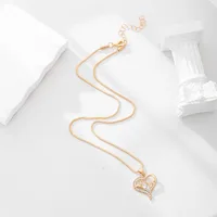 Simple Style Classic Style Streetwear Heart Shape Alloy Wholesale Pendant Necklace main image 4