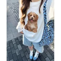 Women's Large Polyester Leopard Streetwear Square Open Shoulder Bag sku image 7