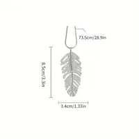 Elegant Feather Alloy Wholesale Pendant Necklace main image 2