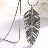 Elegant Feather Alloy Wholesale Pendant Necklace main image 6