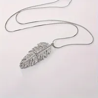 Elegant Feather Alloy Wholesale Pendant Necklace main image 8