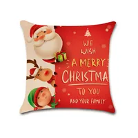 Direct Sales. New Christmas Cartoon Series Christmas Truck Christmas Tree Elderly Christmas Tree Linen Pillowcase sku image 5