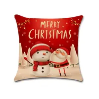 Direct Sales. New Christmas Cartoon Series Christmas Truck Christmas Tree Elderly Christmas Tree Linen Pillowcase sku image 6