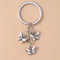 Cute Commute Leaf Butterfly Alloy Bag Pendant Keychain main image 5