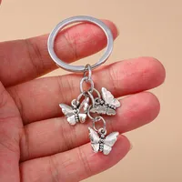 Cute Commute Leaf Butterfly Alloy Bag Pendant Keychain main image 10