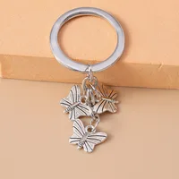 Cute Commute Leaf Butterfly Alloy Bag Pendant Keychain main image 6