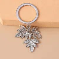 Cute Commute Leaf Butterfly Alloy Bag Pendant Keychain main image 7
