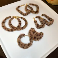 1 Pair Casual Artistic Commute Leopard Cloth Earrings Ear Studs main image 1