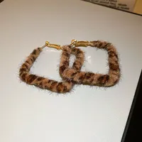 1 Pair Casual Artistic Commute Leopard Cloth Earrings Ear Studs main image 6