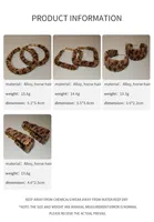 1 Pair Casual Artistic Commute Leopard Cloth Earrings Ear Studs main image 2