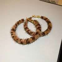 1 Pair Casual Artistic Commute Leopard Cloth Earrings Ear Studs main image 7