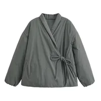 Women's Simple Style Solid Color Tie Coat Coat main image 2