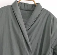 Women's Simple Style Solid Color Tie Coat Coat main image 3
