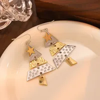 1 Pair Lady Christmas Tree Plating Alloy Drop Earrings main image 1