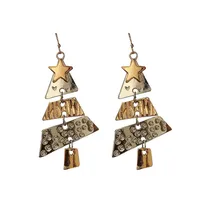 1 Pair Lady Christmas Tree Plating Alloy Drop Earrings main image 6