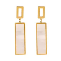 1 Pair Simple Style Classic Style Geometric 304 Stainless Steel Drop Earrings main image 6