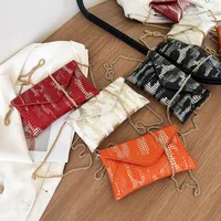 Women's Medium Pu Leather Crocodile Streetwear Square Magnetic Buckle Square Bag main image 1