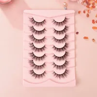 Popular Flat False Eyelashes 7 Pairs Of Eyelashes Eye Tail Lengthened Natural Fluffy Eyelashes  Wholesale main image 2
