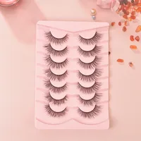 Popular Flat False Eyelashes 7 Pairs Of Eyelashes Eye Tail Lengthened Natural Fluffy Eyelashes  Wholesale sku image 3