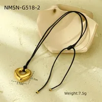 Classic Style Heart Shape 304 Stainless Steel Women's Pendant Necklace sku image 14