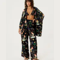 Holiday Beach Women's Vacation Beach Star Coconut Tree Mermaid Polyester Pants Sets Pants Sets main image 1