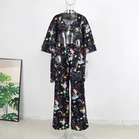 Holiday Beach Women's Vacation Beach Star Coconut Tree Mermaid Polyester Pants Sets Pants Sets main image 2