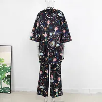 Holiday Beach Women's Vacation Beach Star Coconut Tree Mermaid Polyester Pants Sets Pants Sets main image 4