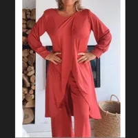 Casual Women's Simple Style Solid Color Spandex Polyester Pants Sets Pants Sets main image 3