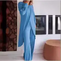 Casual Women's Simple Style Solid Color Spandex Polyester Pants Sets Pants Sets main image 2