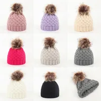Children Unisex Basic Simple Style Solid Color Wool Cap main image 1