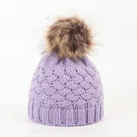 Children Unisex Basic Simple Style Solid Color Wool Cap main image 2