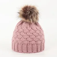 Children Unisex Basic Simple Style Solid Color Wool Cap sku image 1