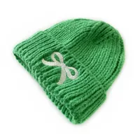 Children Unisex Cute Sweet Bow Knot Wool Cap sku image 6