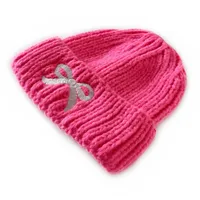 Children Unisex Cute Sweet Bow Knot Wool Cap sku image 1
