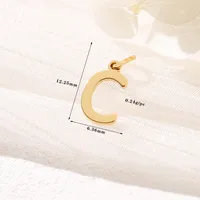1 Piece Copper Letter Pendant sku image 3