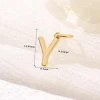 1 Piece Copper Letter Pendant sku image 25