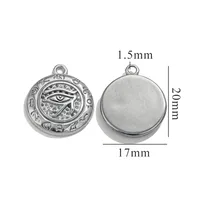 5 PCS/Package 304 Stainless Steel Solid Color Pendant Jewelry Accessories sku image 3