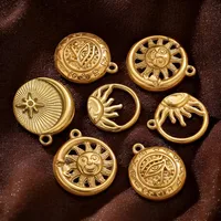5 PCS/Package 304 Stainless Steel Solid Color Pendant Jewelry Accessories main image 4